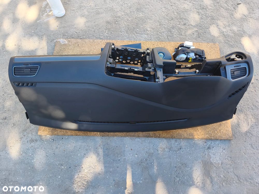 DESKA ROZDZIELCZA KONSOLA ZESTAW AIRBAG PODUSZKI ORYGINAŁ DEMONTAŻ VOLKSWAGEN GOLF VII 7 - 4