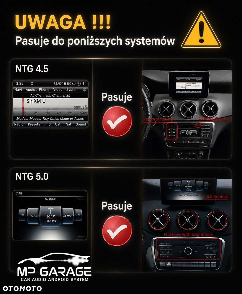Mercedes A CLA GLA Android 8GB 128GB CarPlay Android Auto LTE GPS - 2