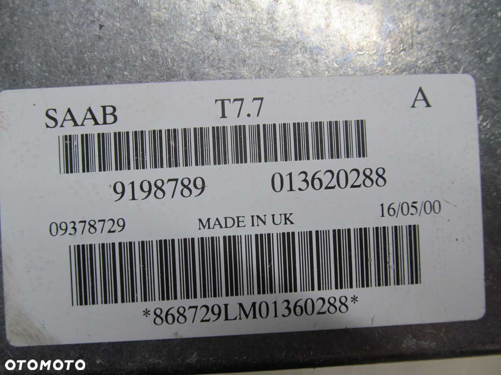 SAAB 9-5 95 2.3 T KOMPUTER STEROWNIK SILNIKA 9198789 - 5