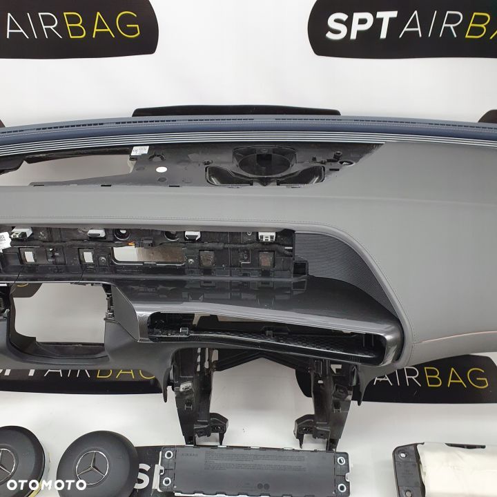 MERCEDES EQC DESKA ROZDZIELCZA KONSOLA KOKPIT PULPIT PODUSZKI AIRBAG AIR BAG PASY KIT SET - 3