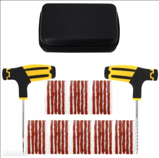 Kit Ferramentas Remenda Pneus - 40 Tacos + Estojo arrumação - 1