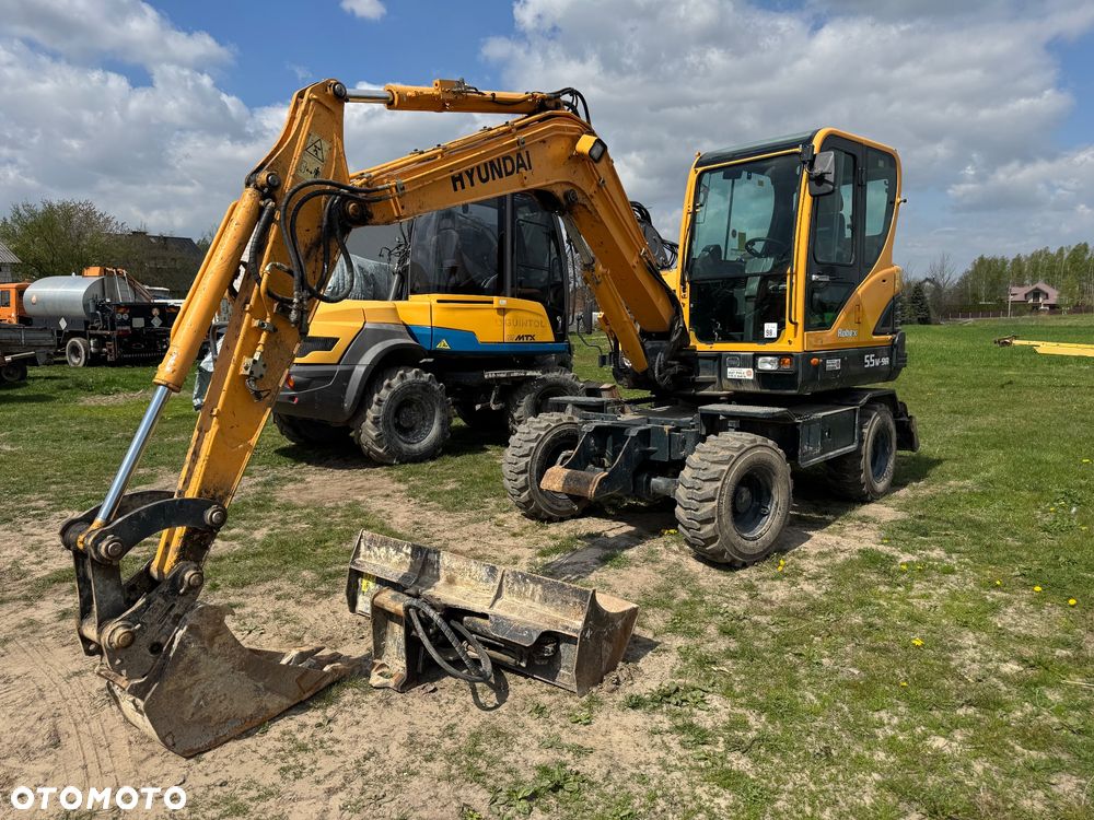 Hyundai Robex 55W-9A Minikoparka Kołowa Super Stan jak Volvo EW60 - 8