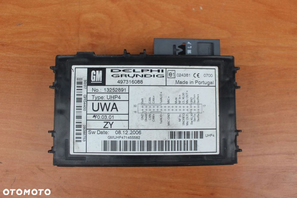 MODUŁ BLUETOOTH OPEL ZAFIRA B ASTRA H VECTRA C 13252891 - 1
