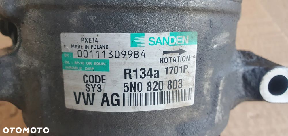 Sprężarka pompa klimatyzacji klimy VW Passat B6 2.0 TDI 5N0820803 - 6