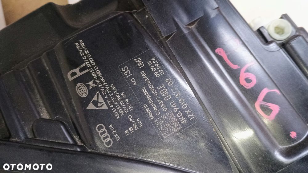 Lampa prawy przód Full Led Audi A6 C8 4K0941040E - 2