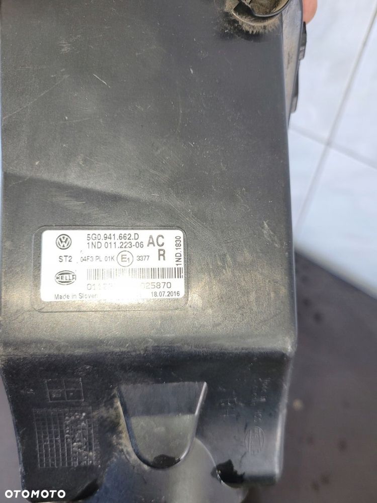 HALOGEN PRAWY PRZÓD VW GOLF VII 5G0941662D - 9