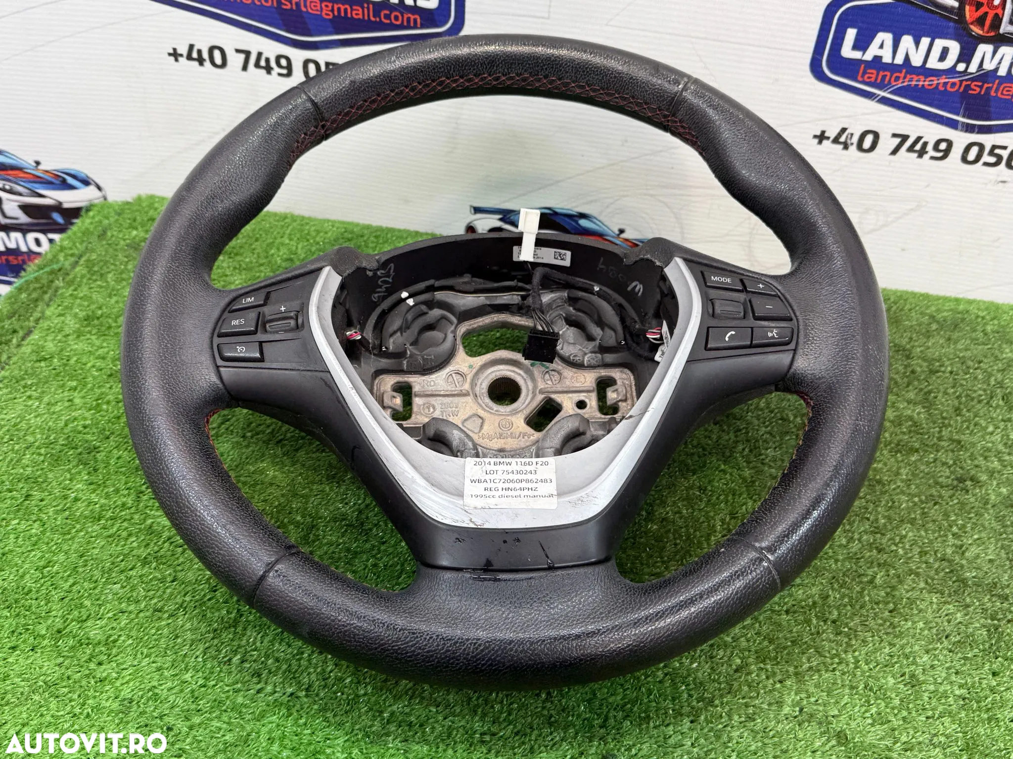 VOLAN PIELE BMW F20 SERIA 1 116D LCI 2.0 DIESEL 1.6 BENZINA 2014 COD OEM 32302230190 2011-2019 - 3