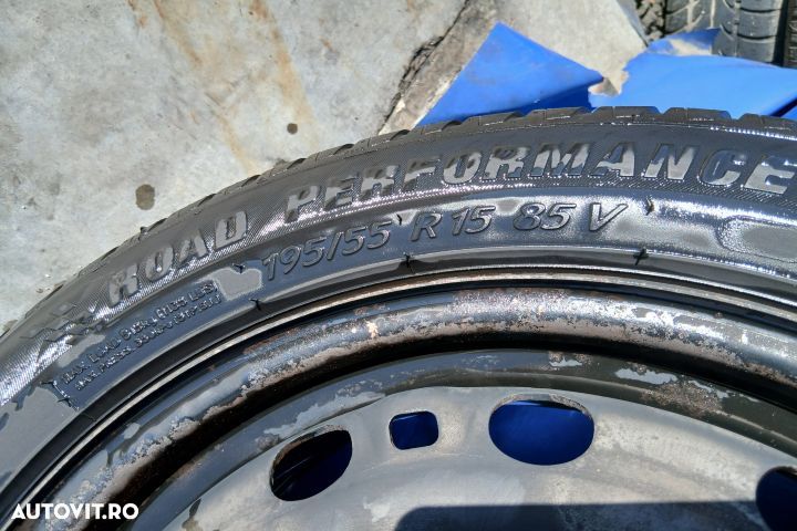 Jante tabla cu anvelope 15 - set 6Q0601027B 195/55 R15 ET43 6JX15H2 6 - 3