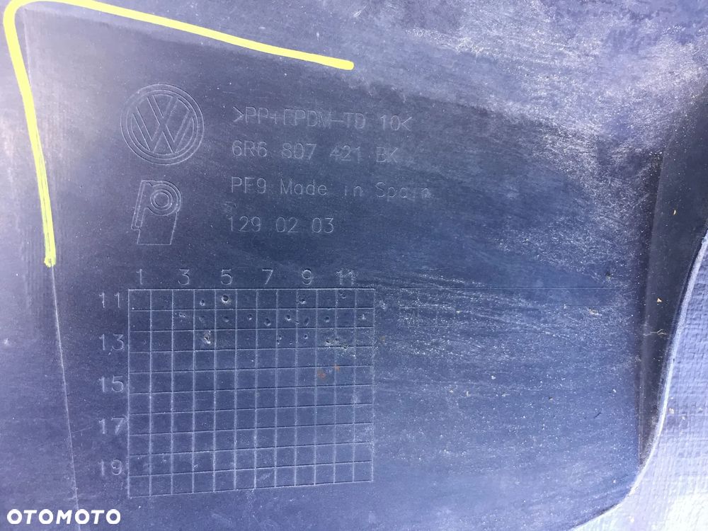 VW POLO 6R6 2008-2014 ZDERZAK TYLNY TYŁ - 10