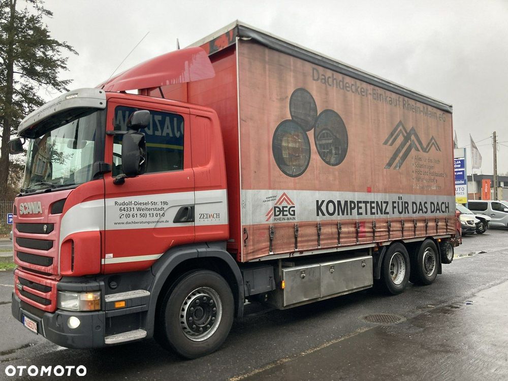 Scania Scania G320 Wózek PALFINGER Firanka Plandeka plandeka Moffett 2012 - 20