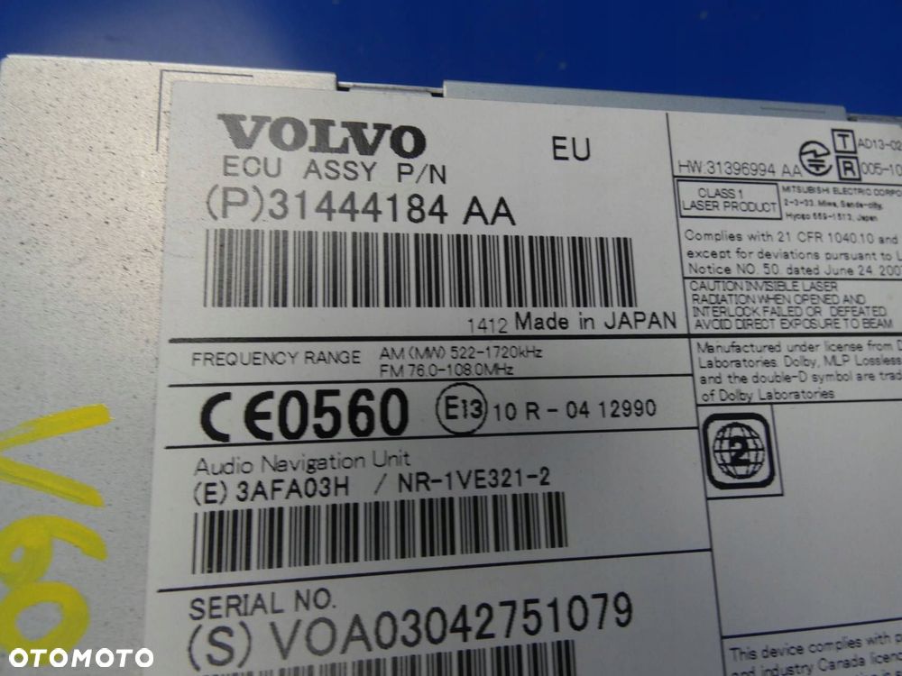 VOLVO V60 I S60 II XC60 RADIO CZYTNIK CD NAWIGACJA - 3
