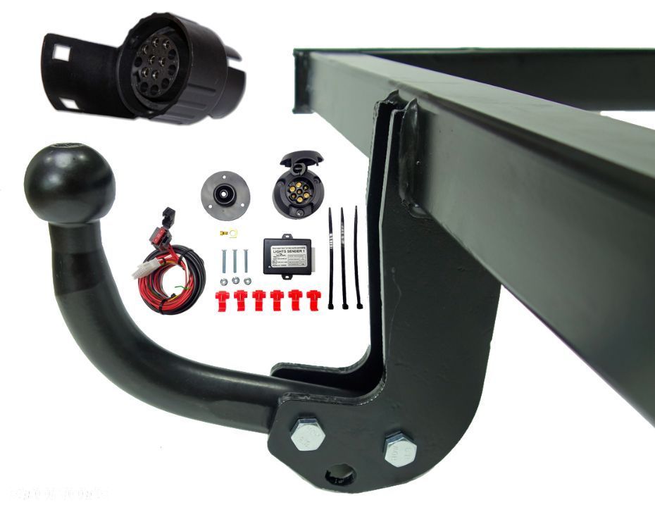 AUDI A5 COUPE 8T 2007-2015 HAK HOLOWNICZY + MODUŁ +WIĄZKA + GNIAZDO 7PIN + ADAPTER 7/13P - 1