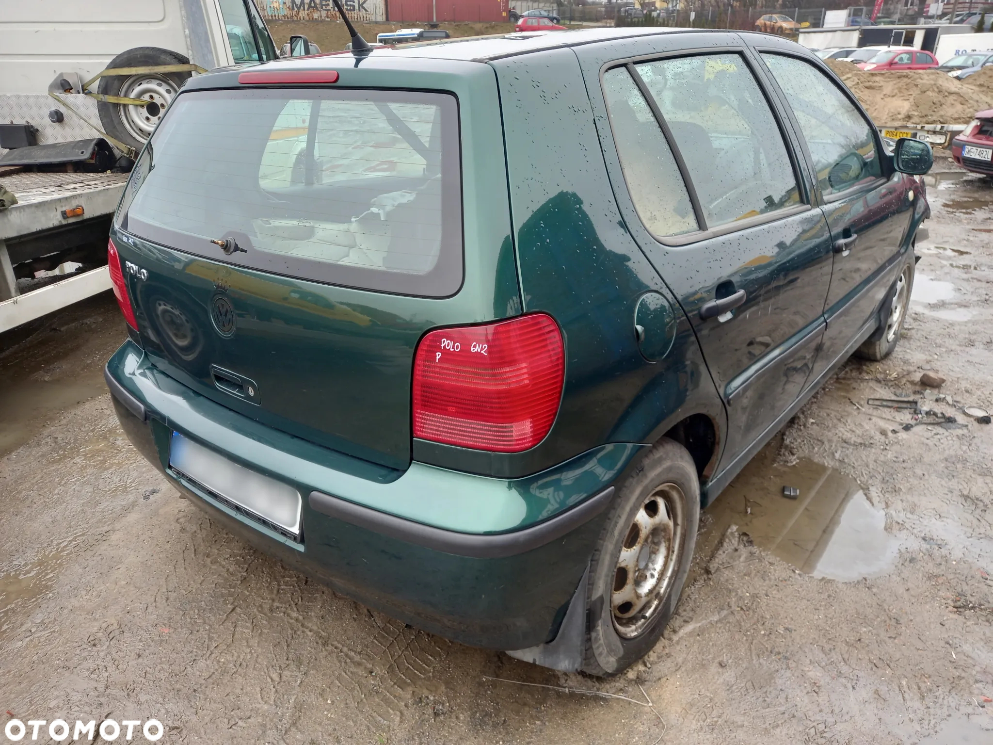 VW POLO III LIFT 6N2 ZDERZAK TYŁ TYLNY TYLNI LC6M - 8