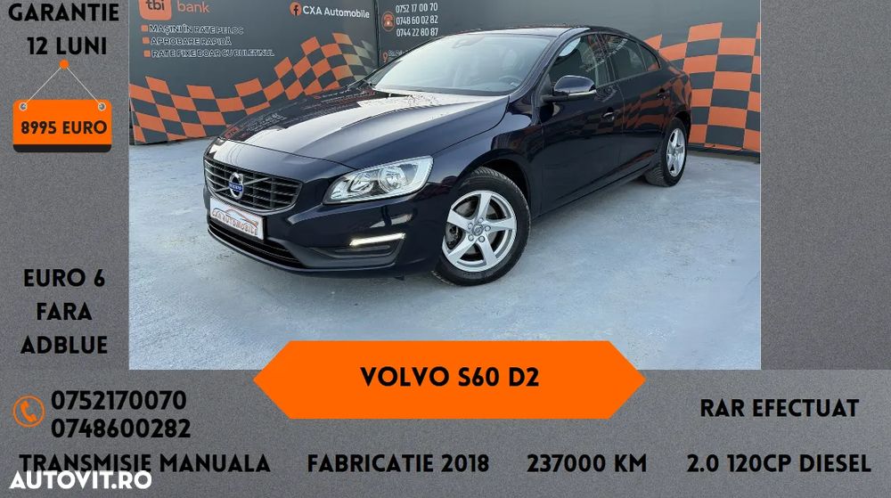 Volvo S60 D2 Linje Svart - 1