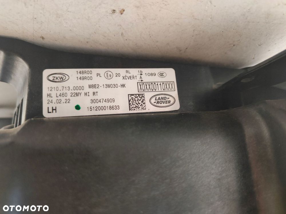 range rover se sv hse lampa full led przód lewa fv - 7