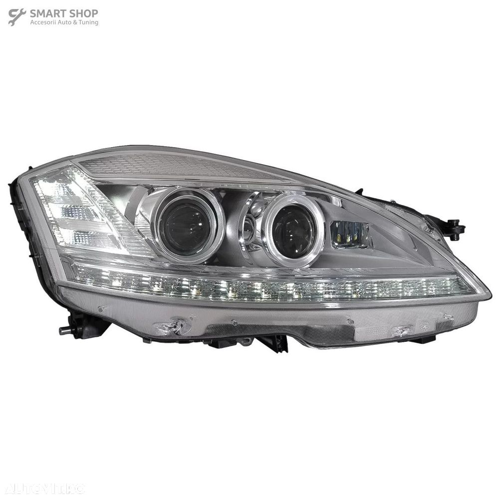 Faruri LED Mercedes Clasa S W221 (2005-2009) Facelift Look Semnalizare - 3