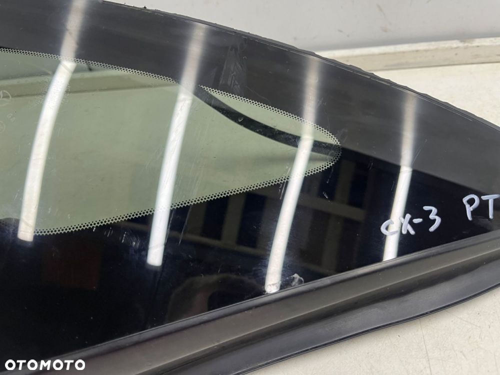 Szyba boczna Mazda CX-3 CX3 14-21r. trójkąt karoseryjna prawa tylna prawy tył oryginalna CIEMNA - 9