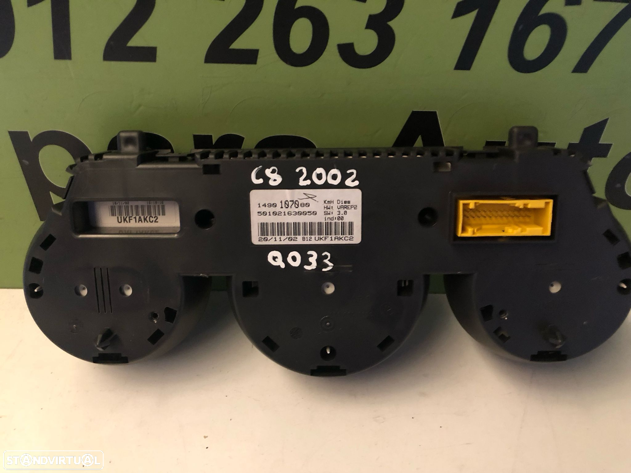 CITROEN C8 / PEUGEOT 807 QUADRANTE PAINEL INSTRUMENTOS - Q033 - 4