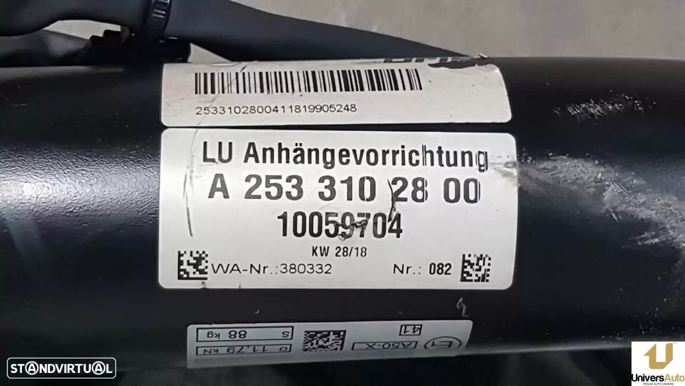 REFORÇO PARA-CHOQUES TRASEIRO MERCEDES-BENZ GLC COUPE 2018 -A2533102800 - 4