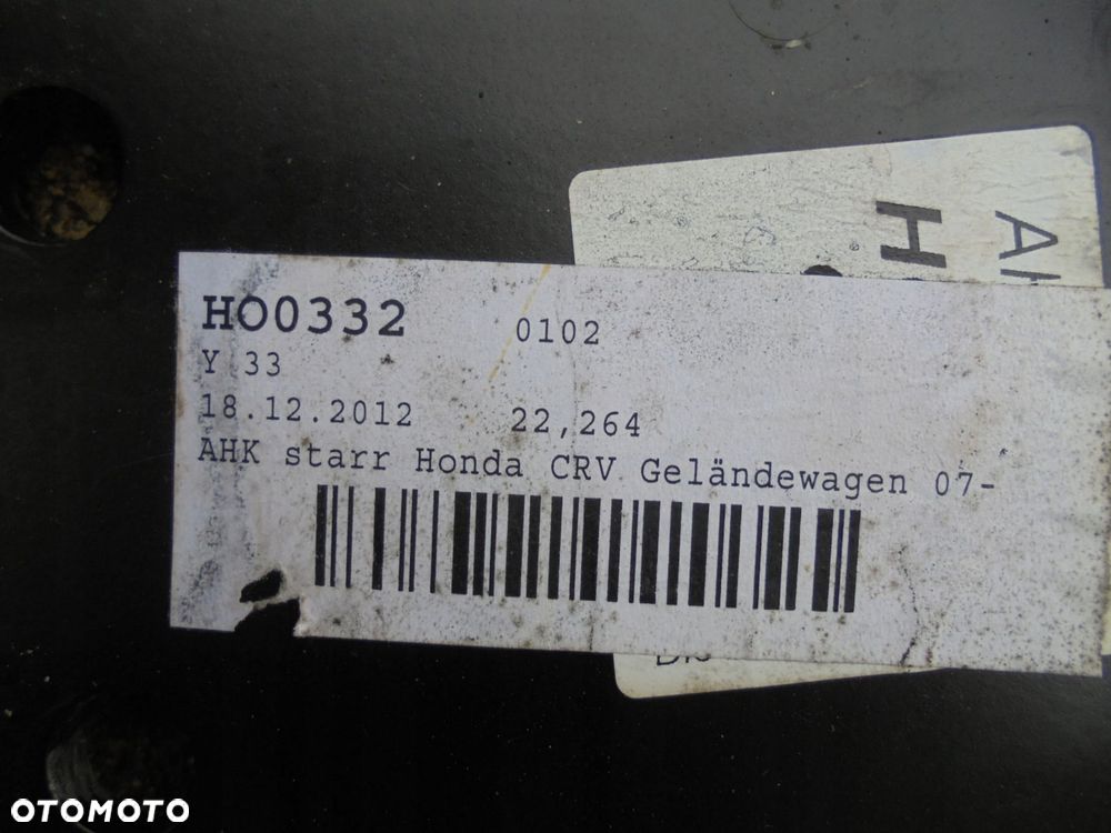 honda cr-v 2006/2012r - hak holowniczy oryginał - 5