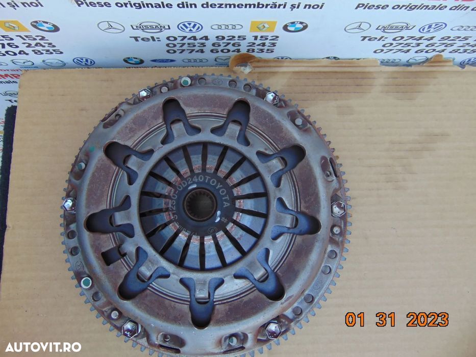 volanta Toyota Yaris 1.0 euro 6 euro 5 1kry52 placa presiune disc ambr - 1
