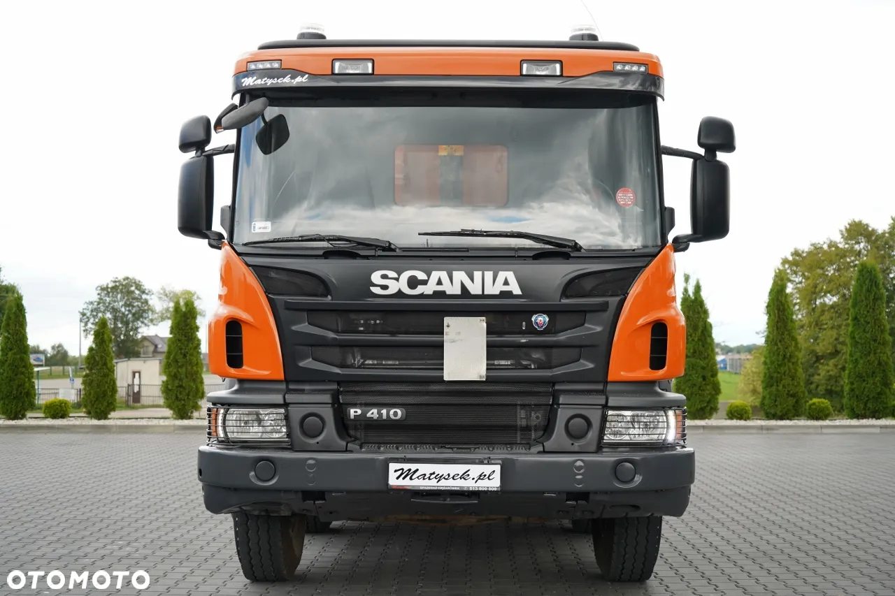 Scania P 410 / 8x4 / WYWROTKA TYLNOZSYPOWA / 21 TON ŁADOWNOŚCI / OPONY 100% - 13