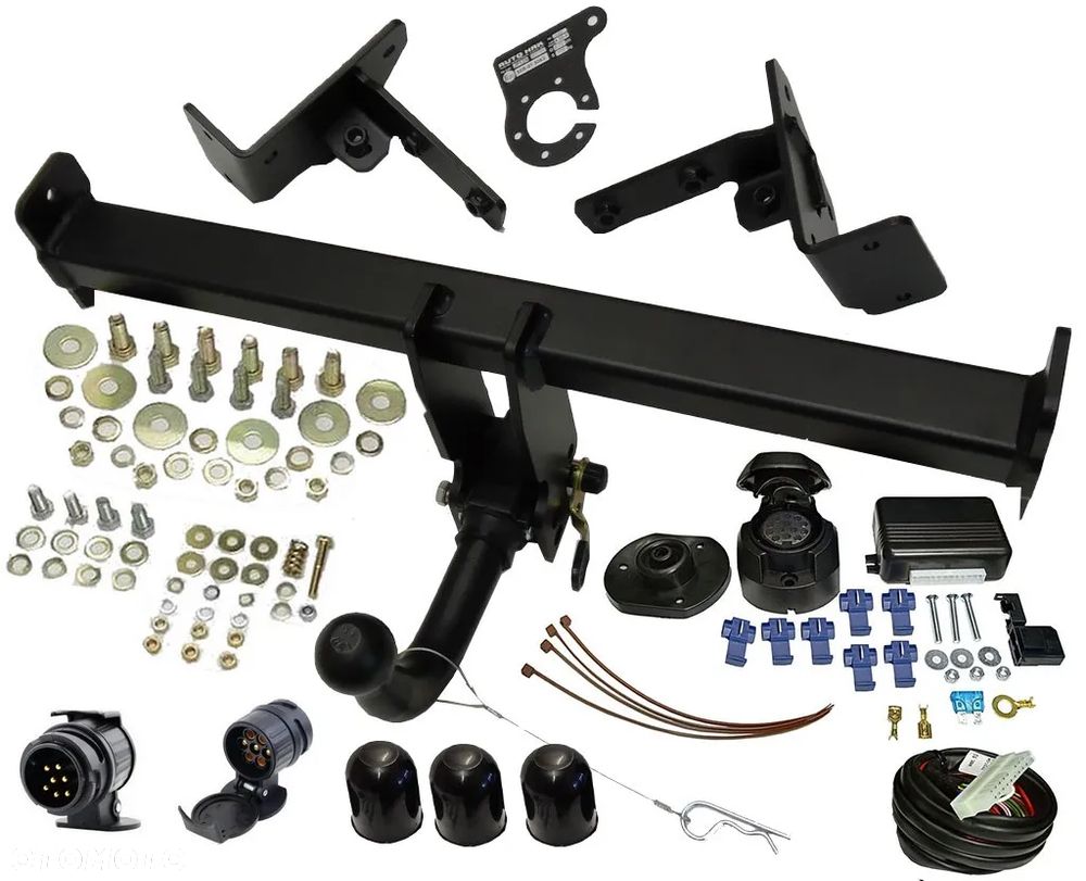 MARKOWY HAK HOLOWNICZY Z KULĄ WYPINANĄ HORYZONTALNIE +MODUŁ13PIN do JEEP RENEGADE 2014-22 - 2