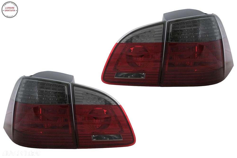 Stopuri LED BMW Seria 5 E61 Touring (2004-03.2007) Rosu Fumuriu- livrare gratuita - 2