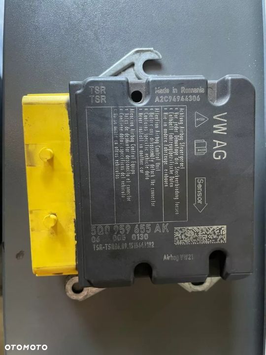 MODUL SENSOR AIRBAG 5q0959655ak oem czysty - 1