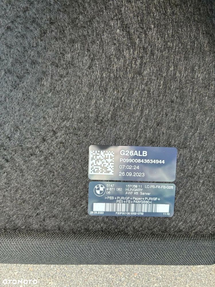 PÓŁKA BAGAŻNIKA TYLNA BMW G26 - 11