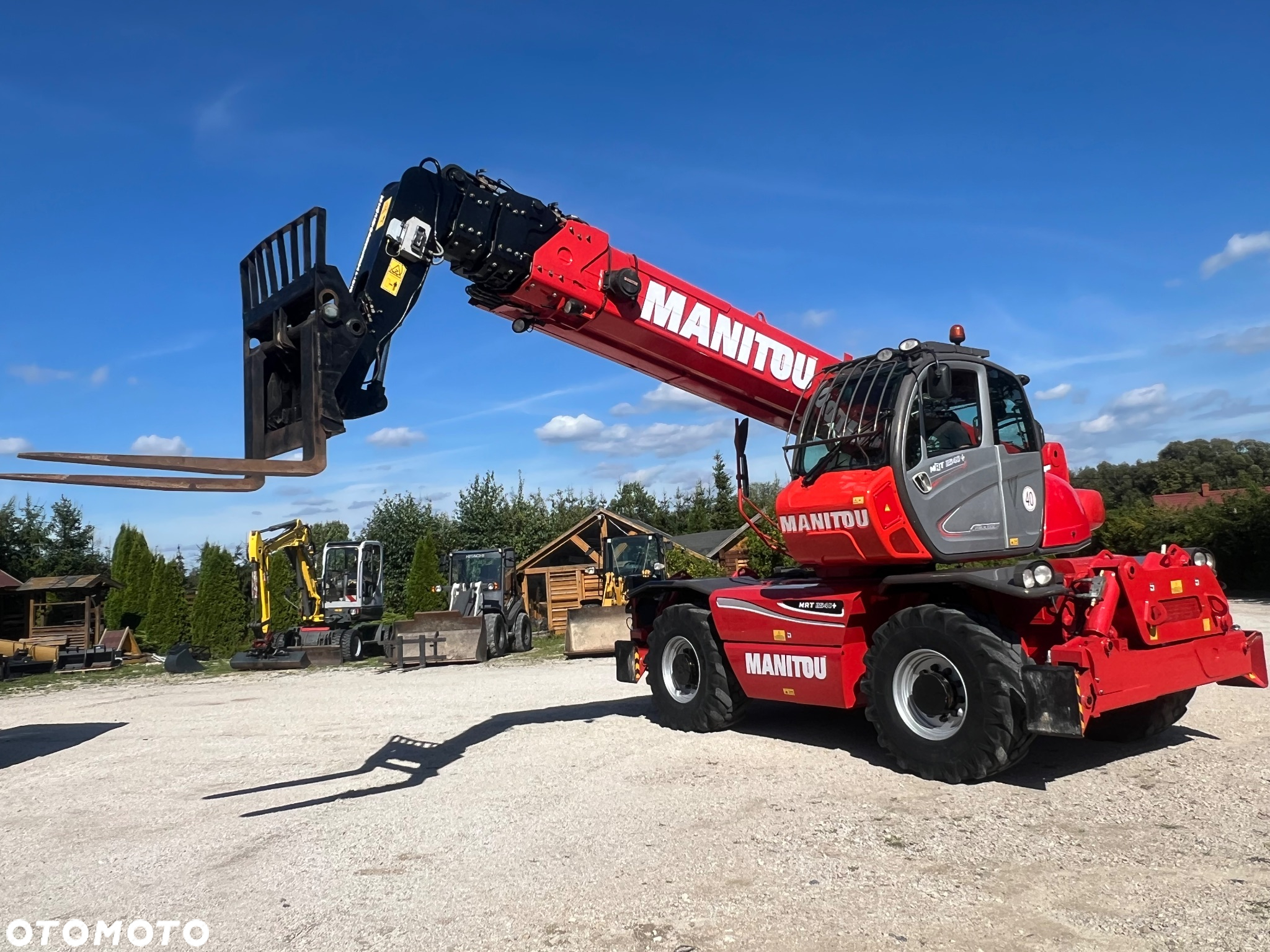 Manitou MANITOU ŁADOWARKA ROTO  widły  Manitou MRT 2540 Privilege Plus PILOT obrotowa 360 dodatkowa hydraulika  2150 2540 1840 2550 wys 24,6m zasięg 17.5 tony silnik MERCEDES opony Michelin 110kw ks.serw 2015r 1 wł manitka roto ładowarka obrotowa - 32