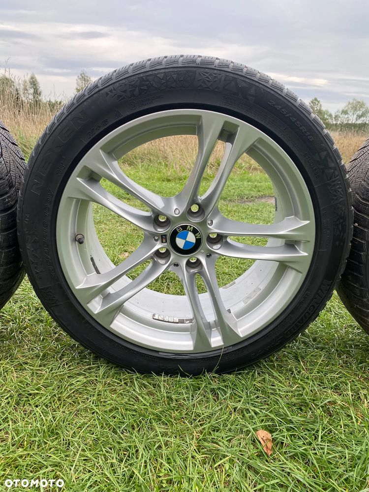 Oryginalne felgi BMW M Pakiet 18" F10 F11 5x120 + Nexen 245/45 R18 zima - 7