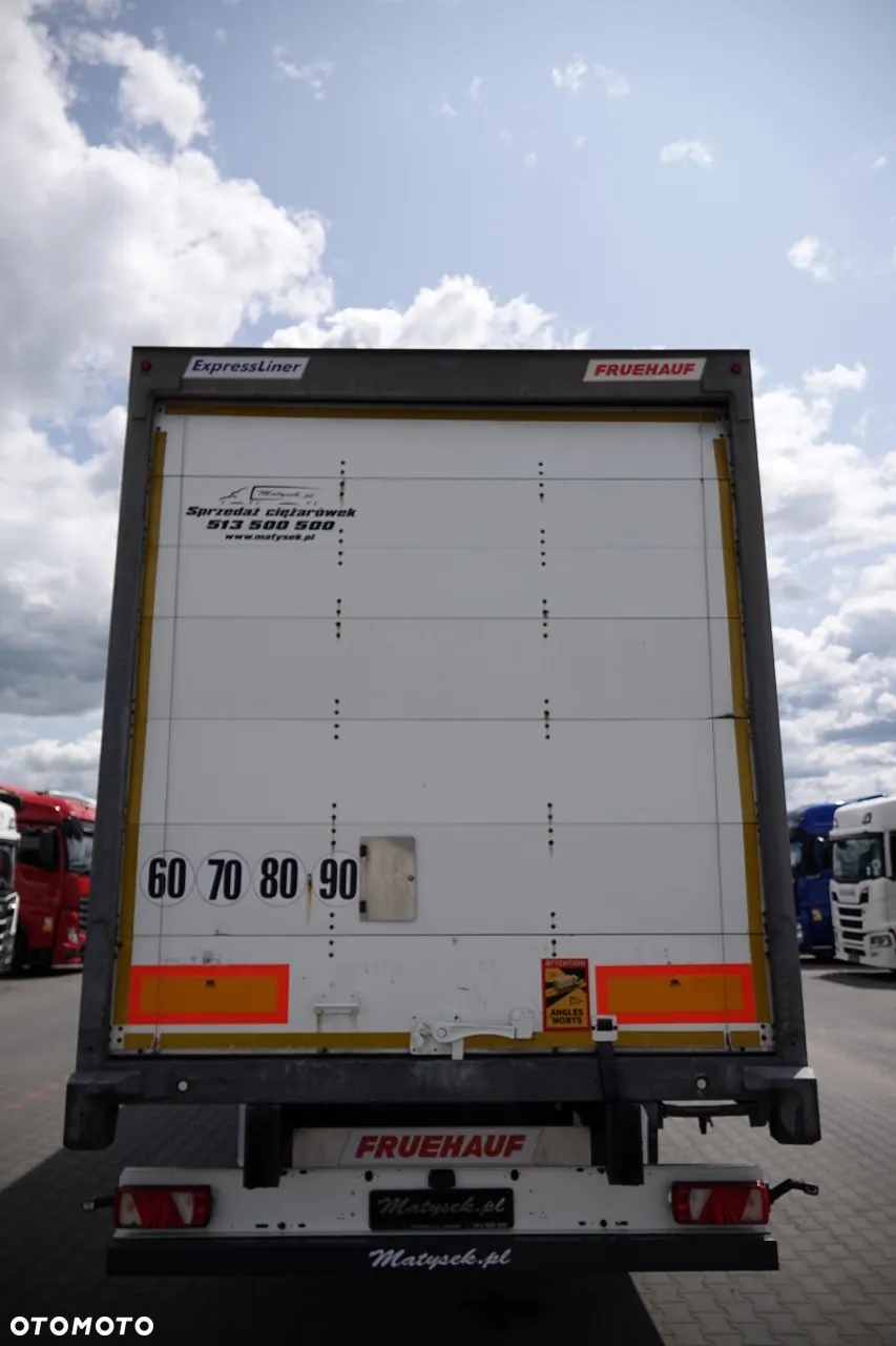 Fruehauf KONTENER / KOFFER / 2 OSIE / SAF / 2021 ROK / BARDZO MOCNA PODŁOGA: SZYNA-DESKA - 12