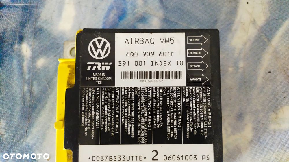 SENSOR PODUSZEK AIRBAG VOLKSAWAGEN  6Q0909601F - 2