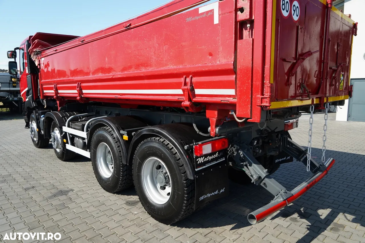 Renault C 430 / 8x4 / BASCULATOR DUBLU - 6M / HAYON HIDRODOXY / TRAPĂ / ANVELOPE 100% / IMPORTAT - 12
