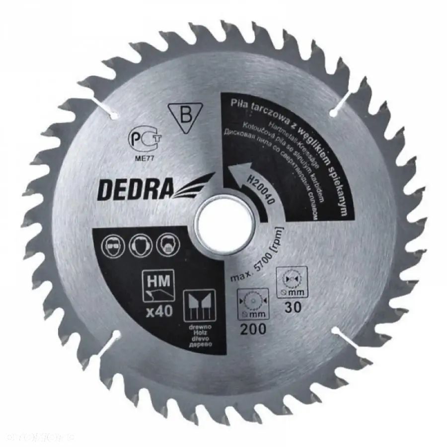 Piła tarczowa do drewna 40z śr.300x30 H30040 - 5