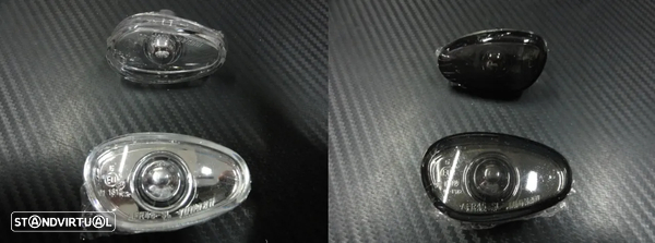 Piscas laterais / faróis / farolins para Alfa Romeo GTV, spider, 145, 146, 155 fundo preto ou em cristal.