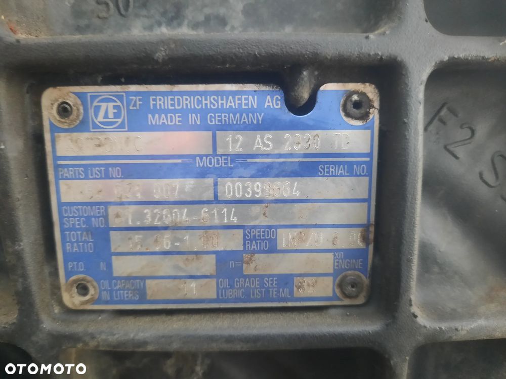 Skrzynia Biegow 12AS2330 TD Przystawka PTO NH 4C Man TGA - 5