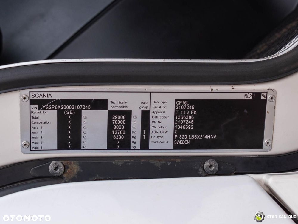 Scania P320 6x2 Palfinger PK 18002 EH HDS Żuraw Wywrotka - 22