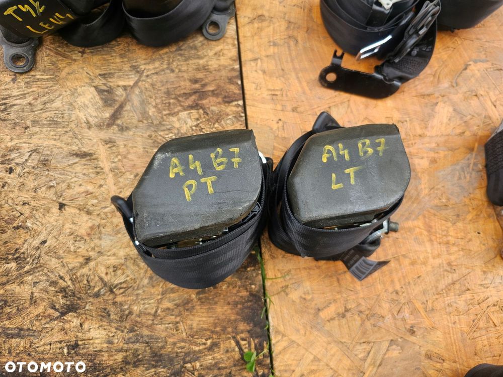 pas bezpieczeństwa lewy prawy tył komplet audi a4 b7 - 1