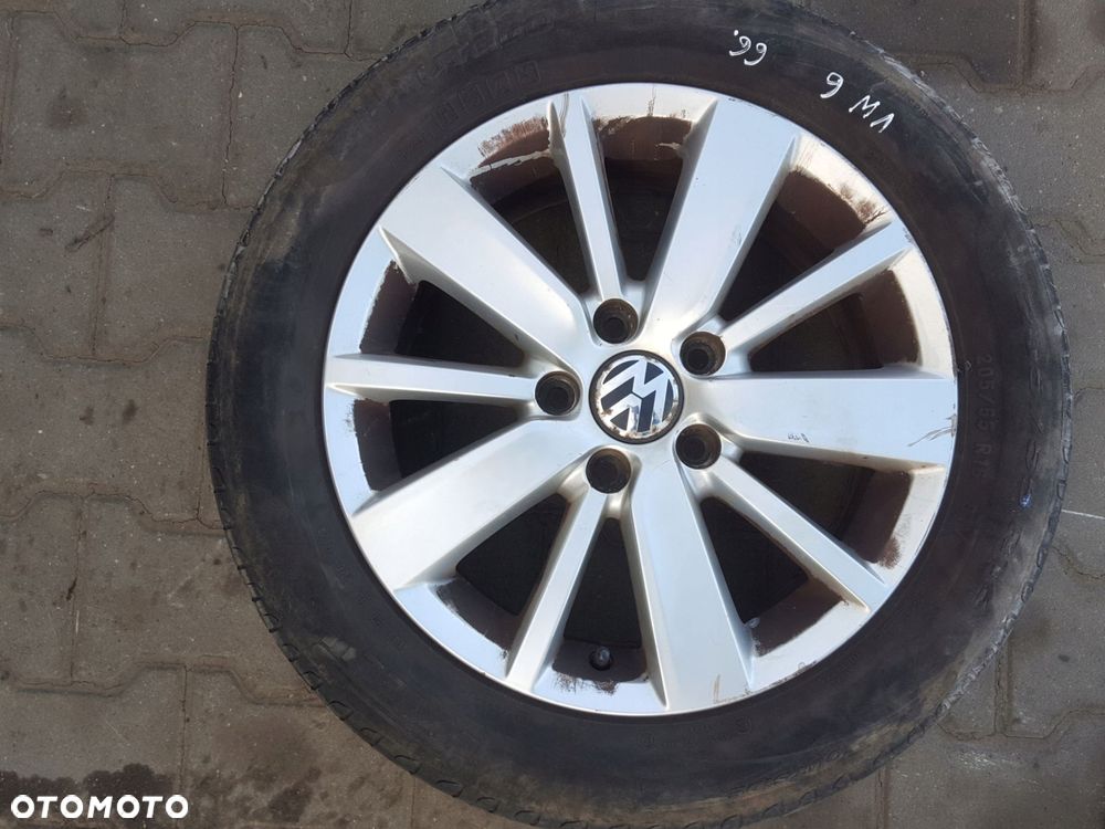 VW GOLF 6 VI 08r- TOURAN FELGA ALUMINIOWA 16 5X112 5K0601025S - 1