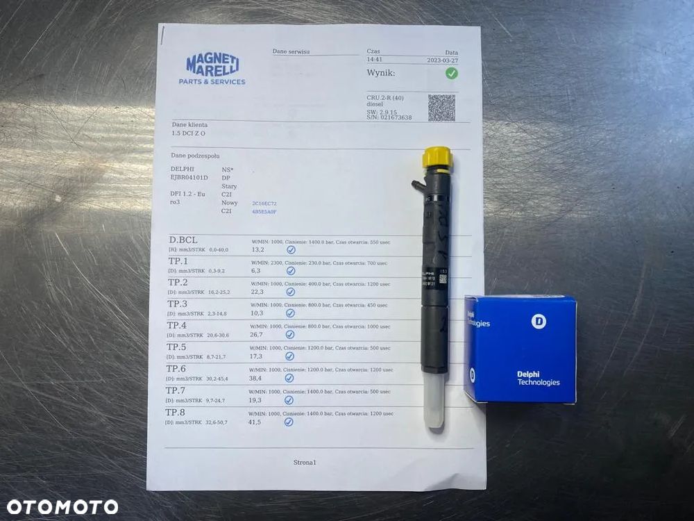 WTRYSKIWACZ TEST 1.5 DCI JAK NOWY WTRYSK IMA RENAULT MEGANE KANGOO DACIA LOGAN NISSAN 8200553570 - 1