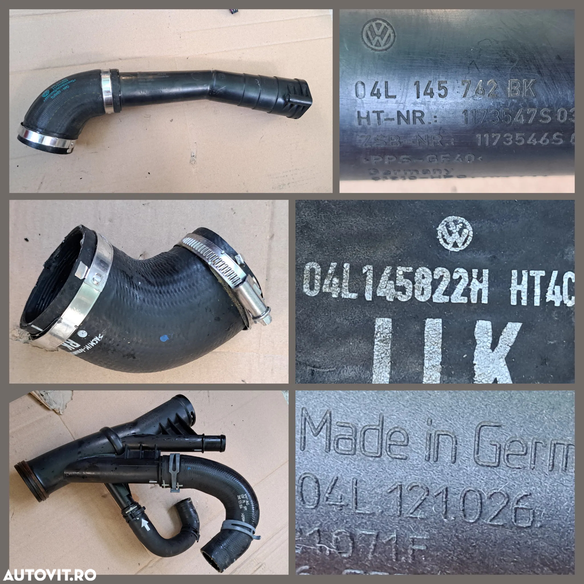 -1- Anexe motor VW Crafter 2.0 tdi 2019 carcasa filtru aer debitmetru furtun admisie intercooler lichid racire set capace protectie distributie electrovalva - 3