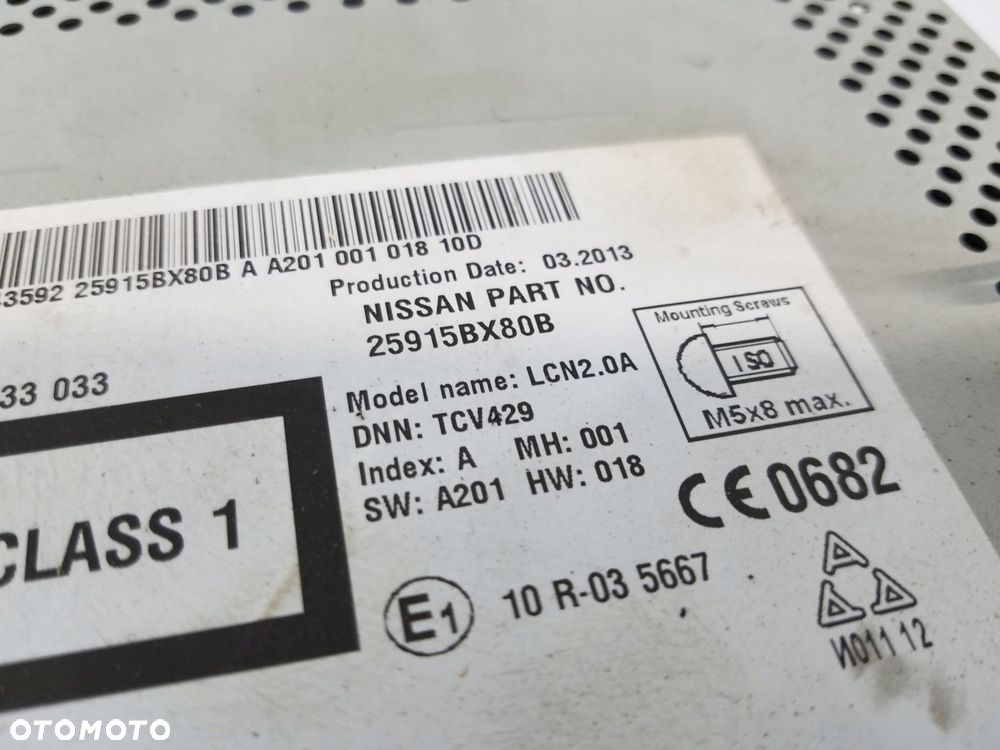 radio cd nawigacja nissan juke f15 25915bx80b - 5