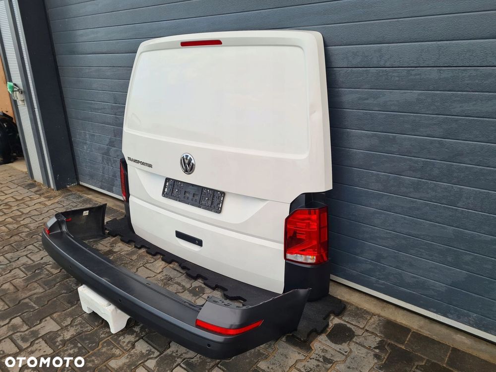 VW T6.1 kompletny tył klapa zderzak lampy ślizg PDC BIAŁY LB9A - 4