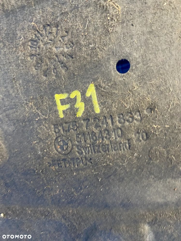 OSŁONA PŁYTA PODWOZIA LEWA PRAWA ŚRODKOWA ; POD SILNIK SKRZYNIĘ BMW F30 F31 7241814 ORYGINAŁ - 9