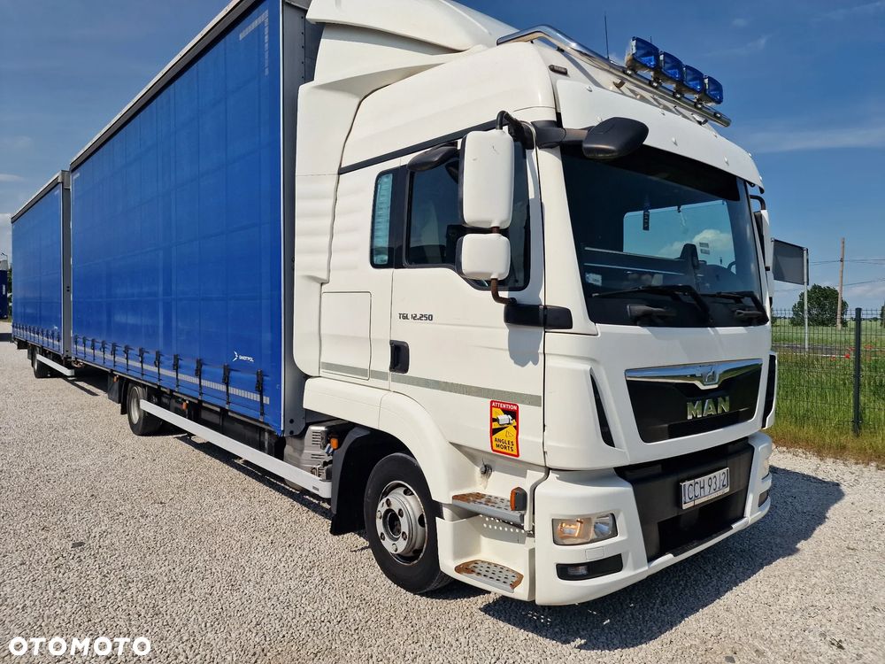 MAN TGL 12.250 2016 + GNIOTPOL 2016 - ZESTAW TANDEM - SUPER STAN - 12