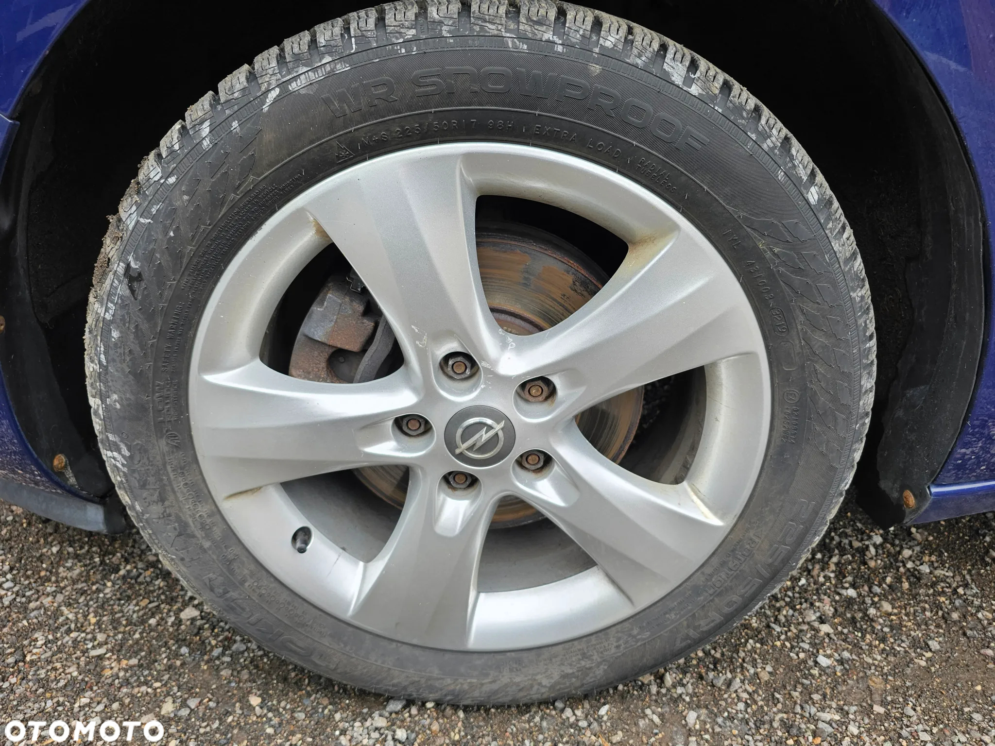 FELGI ALUMINIOWE OPONY ZIMOWE KOŁA OPEL ASTRA J K ZAFIRA C R 17 5x115 225/50/17 - 3