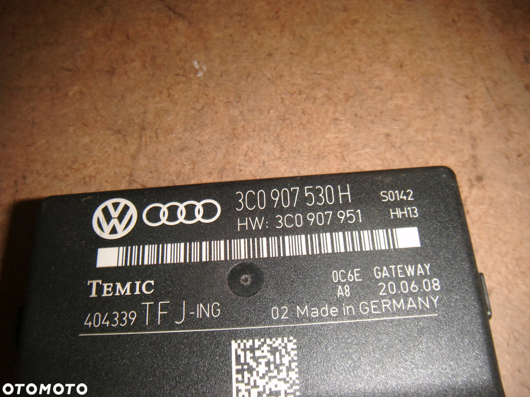 vw passat b6 moduł- sterownik geteway 3c0907530h - 2