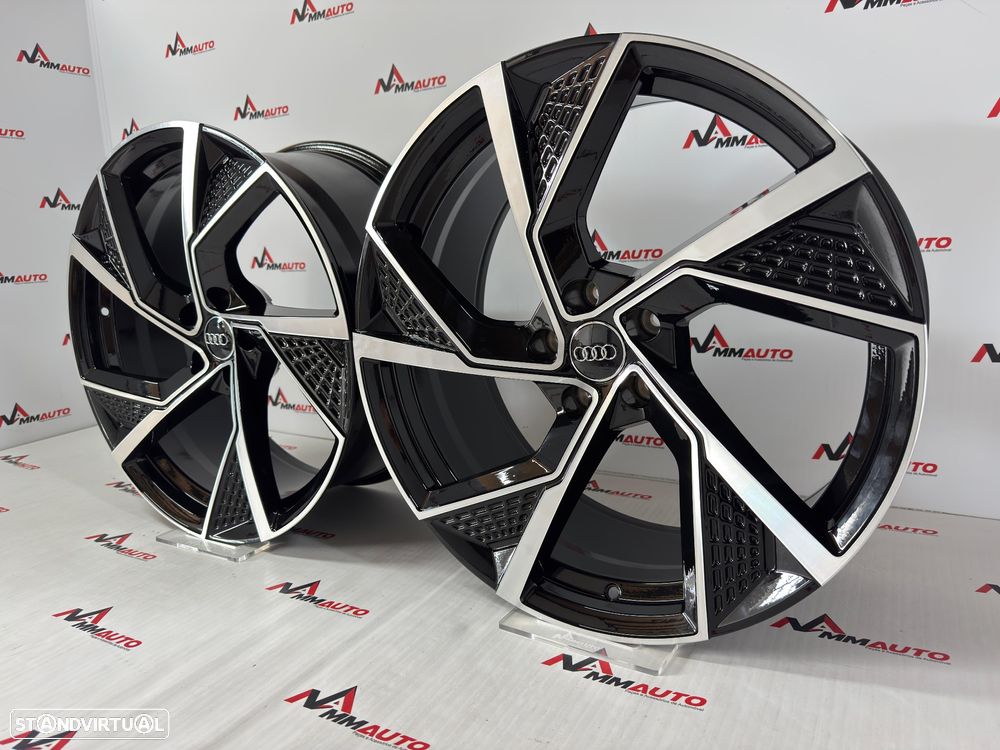 Jantes Look Audi S5 Preto Polido 20 - 2